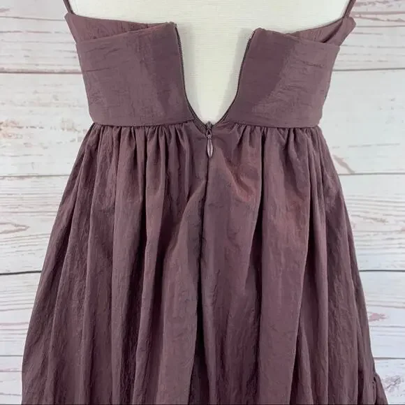 Forever 21 purple babydoll style ruffle dress - Picture 8 of 11